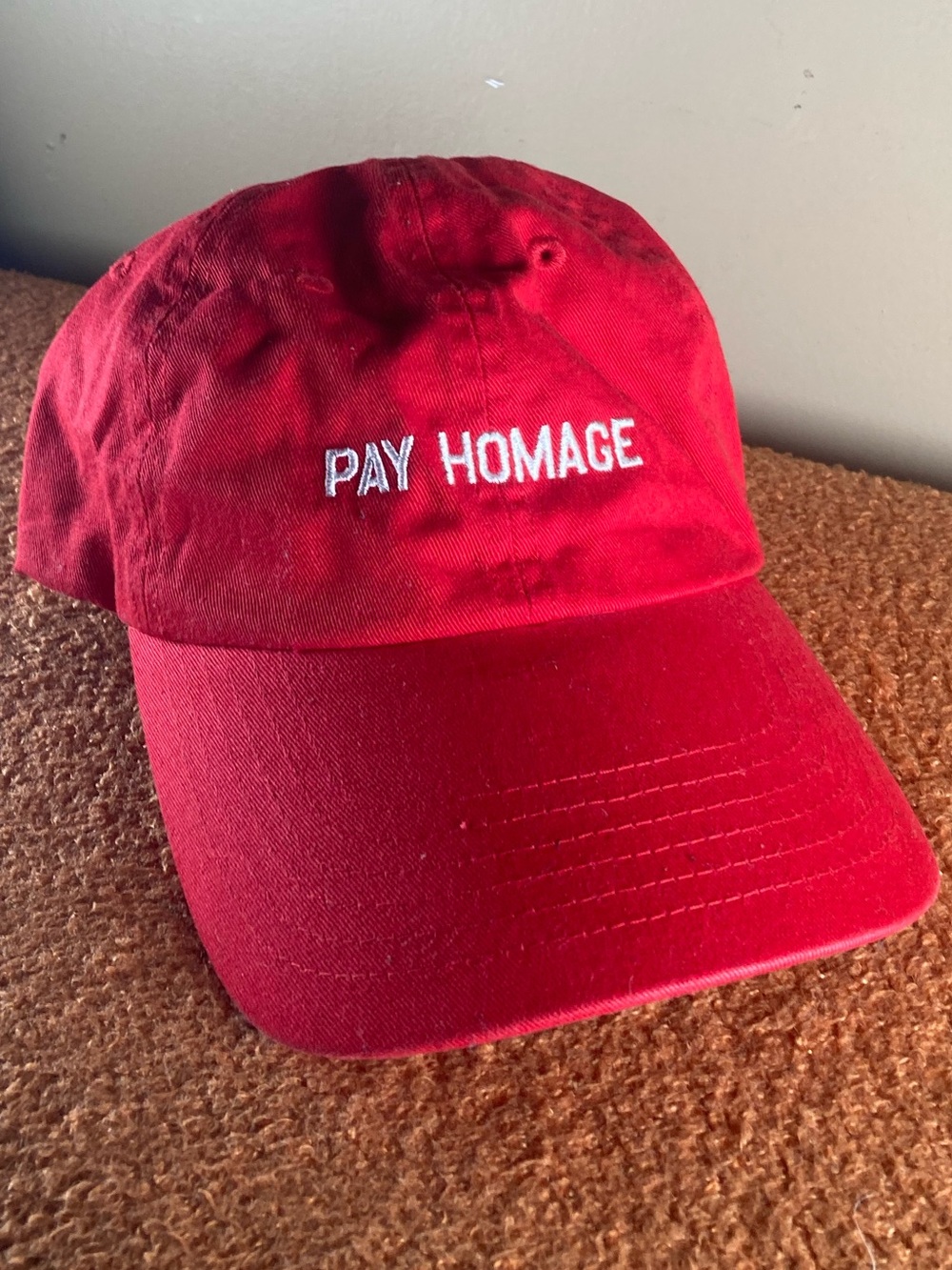 Pay HOMAGE Red Snapback